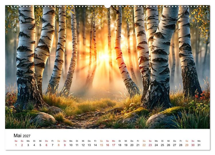 Produktbild: Sonnenjahr (Wandkalender 2027 DIN A2 quer), CALVENDO Monatskalender