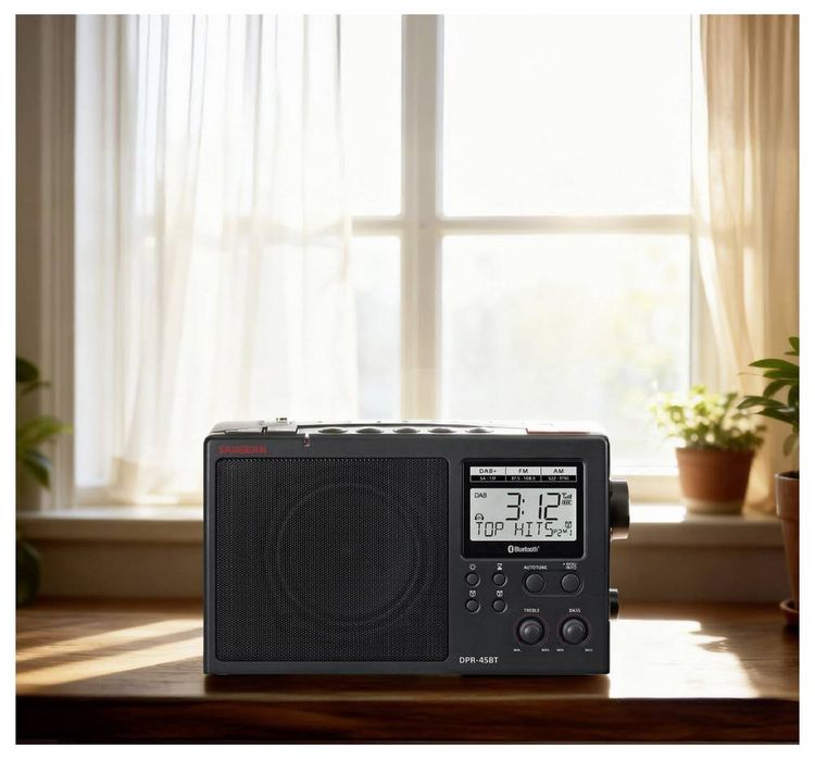 Produktbild: Sangean Tischradio DAB+, AM, FM DAB+, Bluetooth&reg; Schwarz