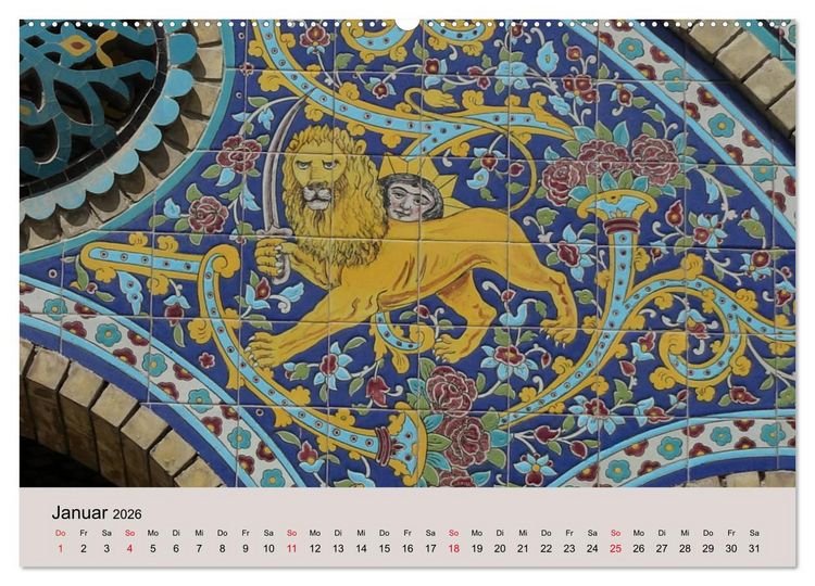 Produktbild: Unbekannter Iran (hochwertiger Premium Wandkalender 2026 DIN A2 quer), Kunstdruck in Hochglanz