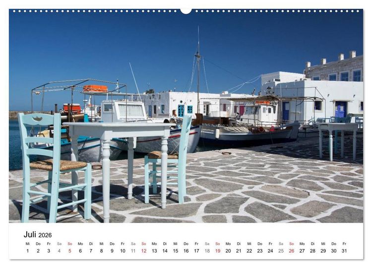 Produktbild: Paros, Perle der Kykladen (Wandkalender 2026 DIN A2 quer), CALVENDO Monatskalender