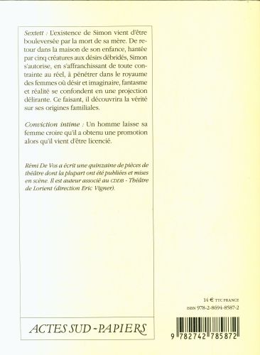 Produktbild: Sextett. Suivi de Conviction intime