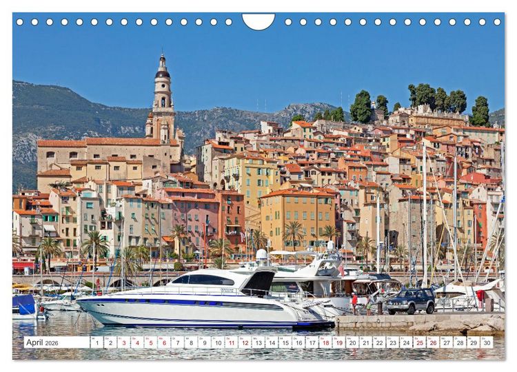 Produktbild: C&ocirc;te d&rsquo;Azur - Sehnsuchtsort am Mittelmeer (Wandkalender 2026 DIN A4 quer), CALVENDO Monatskalender