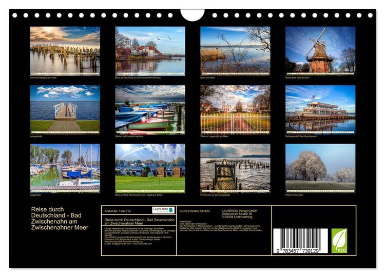 Produktbild: Reise durch Deutschland - Bad Zwischenahn am Zwischenahner Meer (Wandkalender 2026 DIN A4 quer), CALVENDO Monatskalender