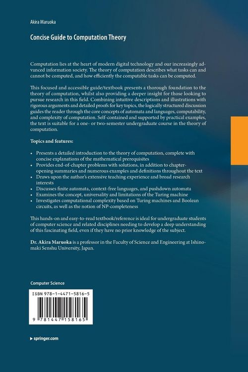 Produktbild: Concise Guide to Computation Theory