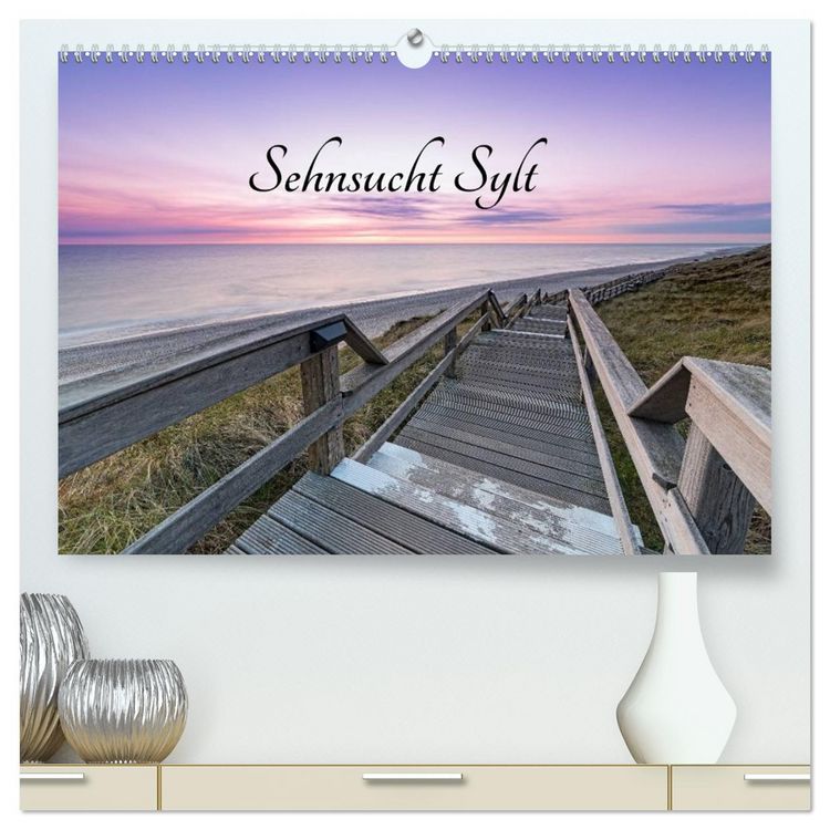 Produktbild: Sehnsucht Sylt (hochwertiger Premium Wandkalender 2026 DIN A2 quer), Kunstdruck in Hochglanz