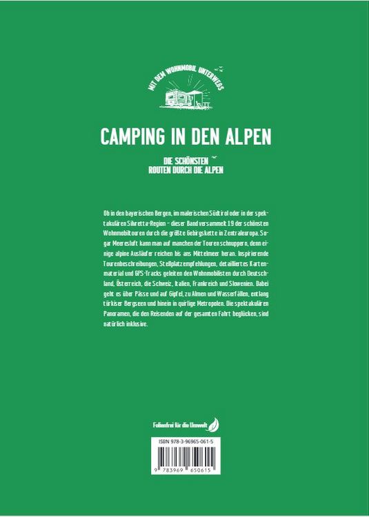 Produktbild: Camping in den Alpen. Die sch&ouml;nsten Routen durch die Alpen
