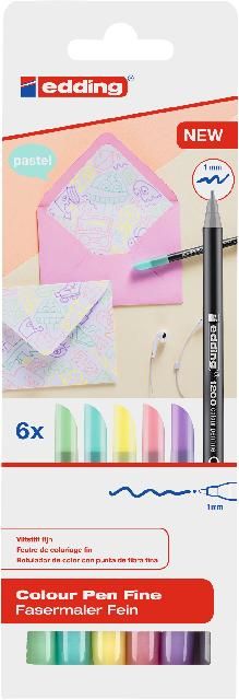 Produktbild: edding Fasermaler Fein 1200 Colour Pen 6er Set
