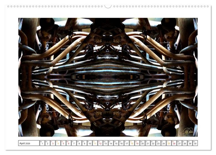 Produktbild: Faszination Spiegelung - Industrie und Technik (hochwertiger Premium Wandkalender 2026 DIN A2 quer), Kunstdruck in Hochglanz