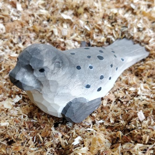 Produktbild: Wudimals A040808 - Seehund, Harbour Seal, handgeschnitzt aus Holz