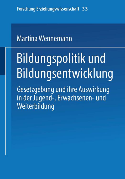 Produktbild: Bildungspolitik und Bildungsentwicklung