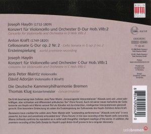 Produktbild: Cellokonzerte Nr.1+2. Cellosonate, 1 Audio-CD