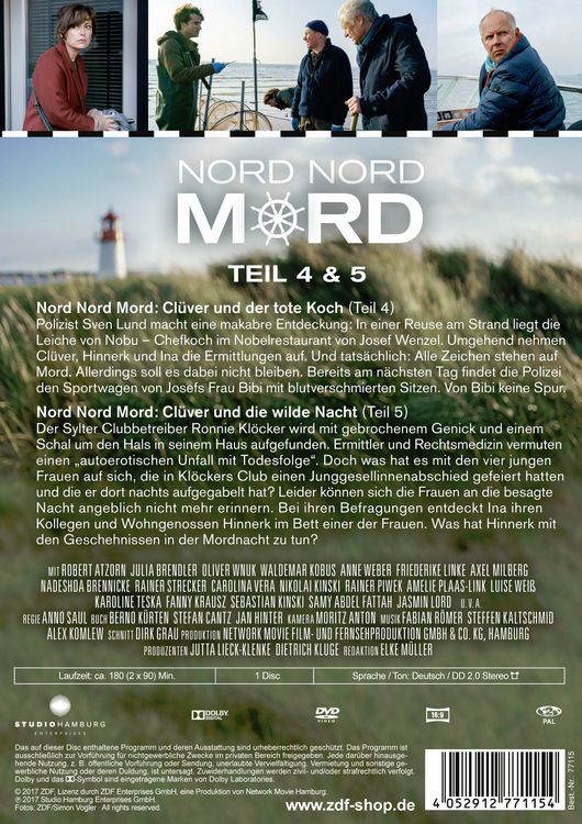 Produktbild: Nord Nord Mord - Cl&uuml;ver und der tote Koch/Cl&uuml;ver und die wilde Nacht