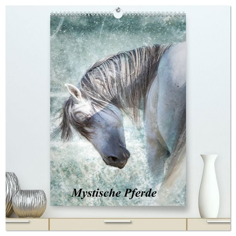 Produktbild: Mystische Pferde (hochwertiger Premium Wandkalender 2026 DIN A2 hoch), Kunstdruck in Hochglanz