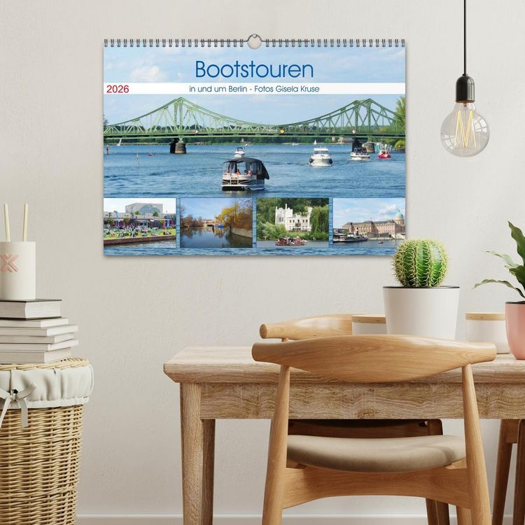 Produktbild: Bootstouren in und um Berlin (Wandkalender 2026 DIN A3 quer), CALVENDO Monatskalender