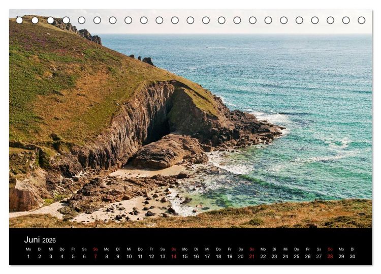 Produktbild: Magisches Cornwall (Tischkalender 2026 DIN A5 quer), CALVENDO Monatskalender