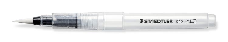 Produktbild: STAEDTLER Wasserpinsel rund fein, rund medium, rund gro&szlig;, Keilspitze, 4er Set