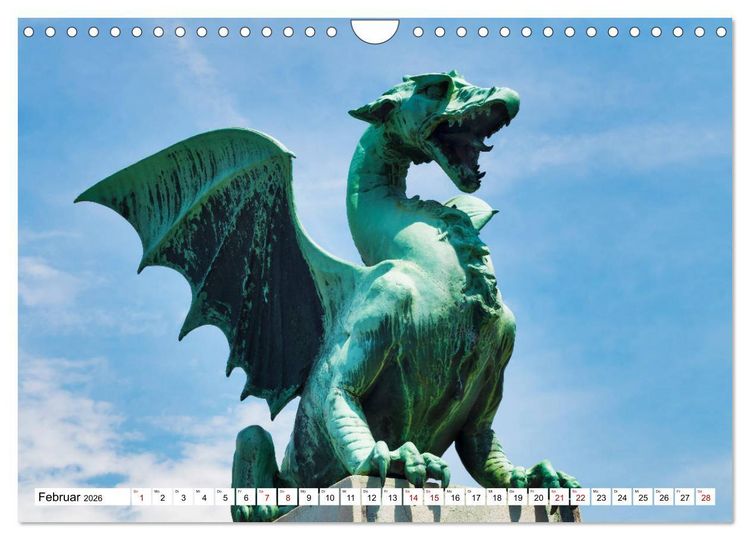 Produktbild: Ein Wochenende in Ljubljana (Wandkalender 2026 DIN A4 quer), CALVENDO Monatskalender