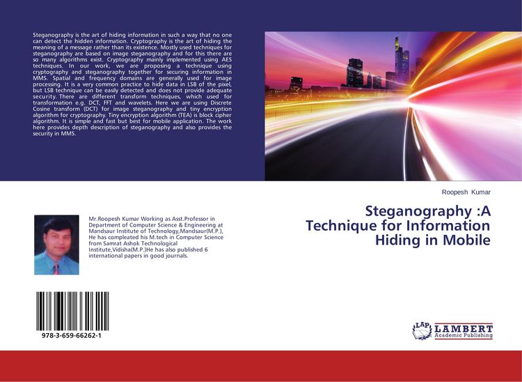 Produktbild: Steganography :A Technique for Information Hiding in Mobile