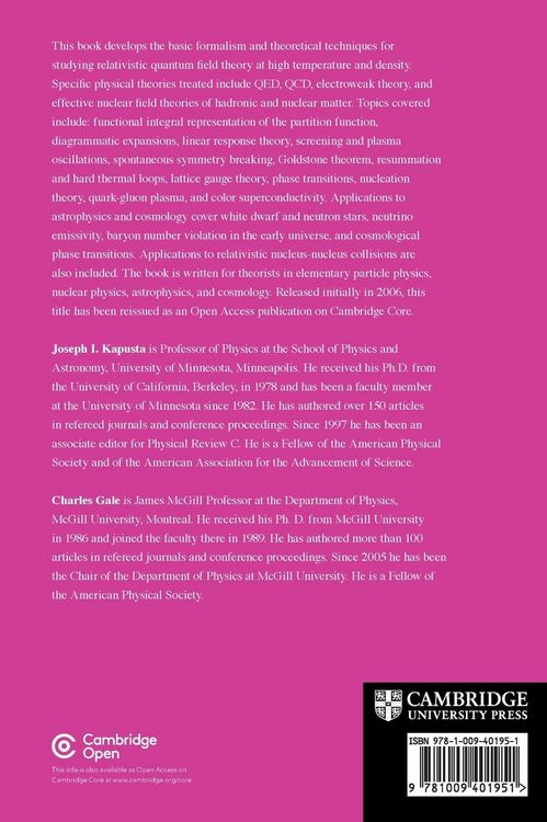Produktbild: Finite-Temperature Field Theory