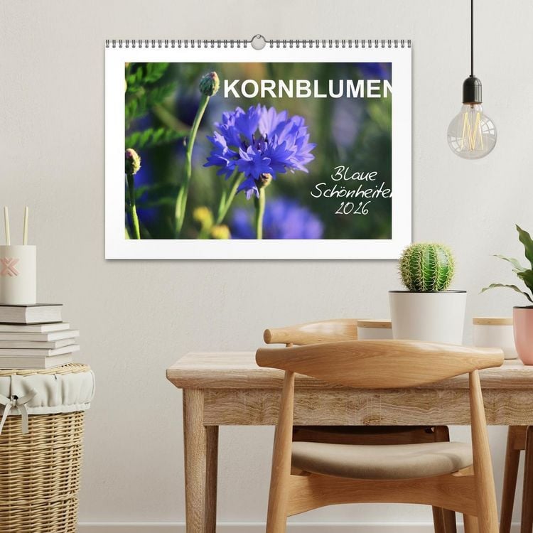 Produktbild: Kornblumen - Blaue Sch&ouml;nheiten (Wandkalender 2026 DIN A3 quer), CALVENDO Monatskalender