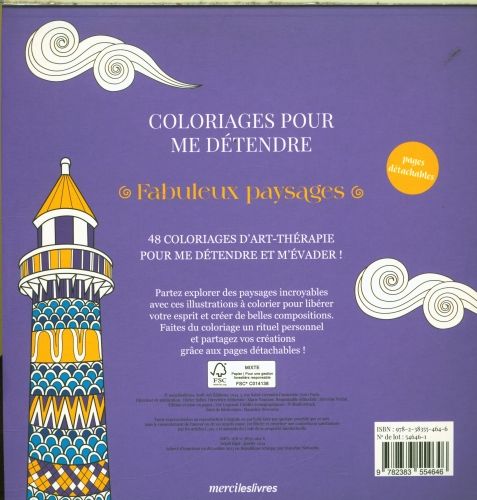 Produktbild: Fabuleux paysages : coloriages pour me d&eacute;tendre
