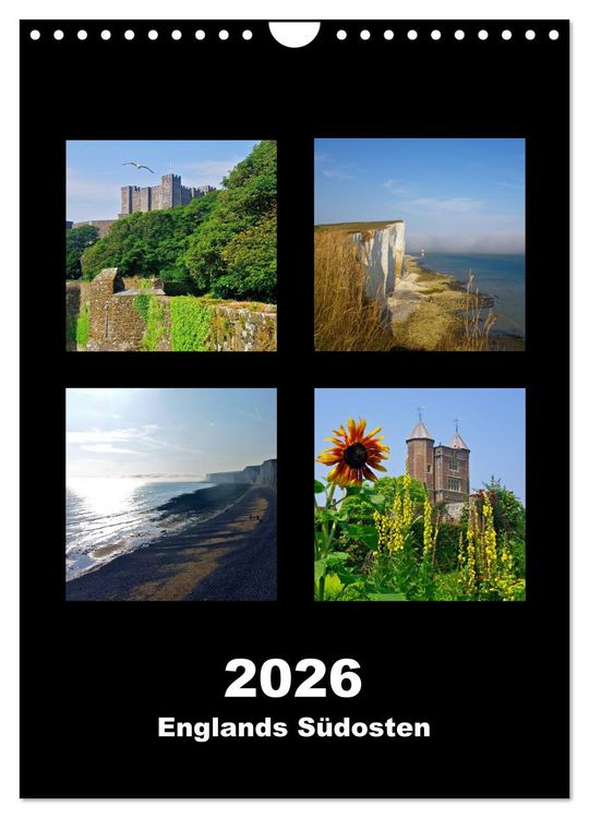 Produktbild: Englands S&uuml;dosten 2026 (Wandkalender 2026 DIN A4 hoch), CALVENDO Monatskalender