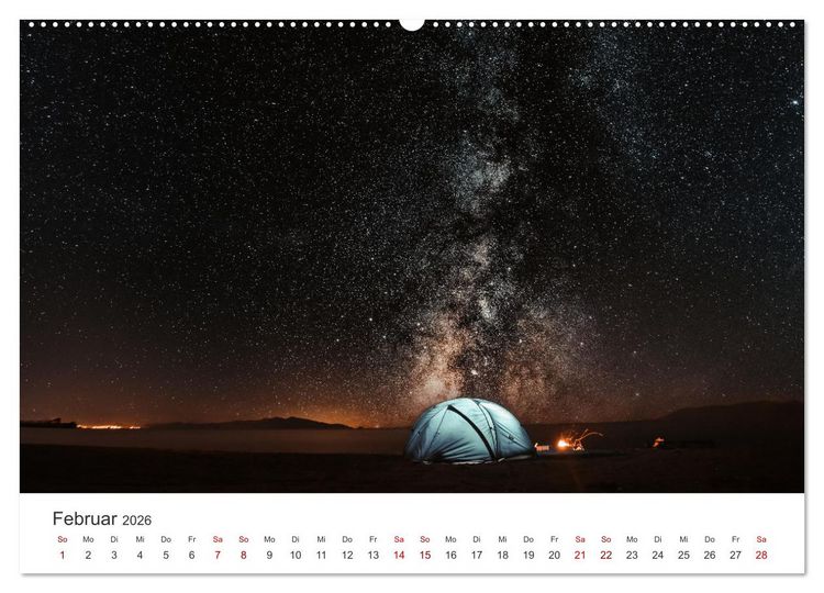 Produktbild: Camping - Raus in die Natur. (Wandkalender 2026 DIN A2 quer), CALVENDO Monatskalender