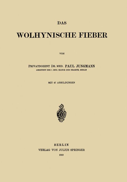 Produktbild: Das Wolhynische Fieber