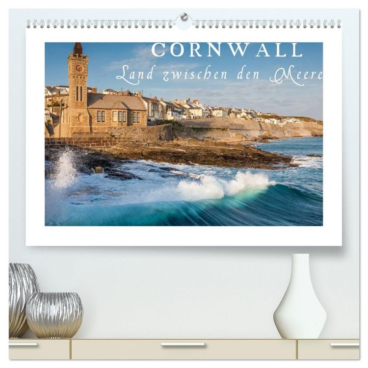 Produktbild: Cornwall - Land zwischen den Meeren (hochwertiger Premium Wandkalender 2026 DIN A2 quer), Kunstdruck in Hochglanz