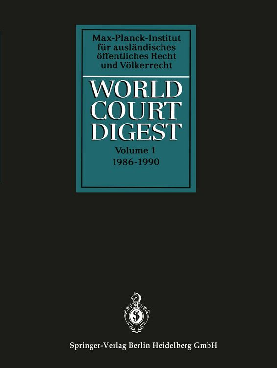 Produktbild: World Court Digest