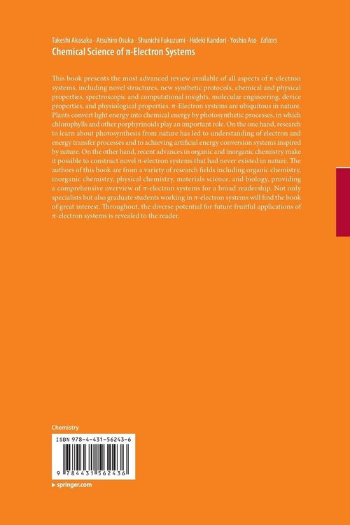 Produktbild: Chemical Science of &pi;-Electron Systems