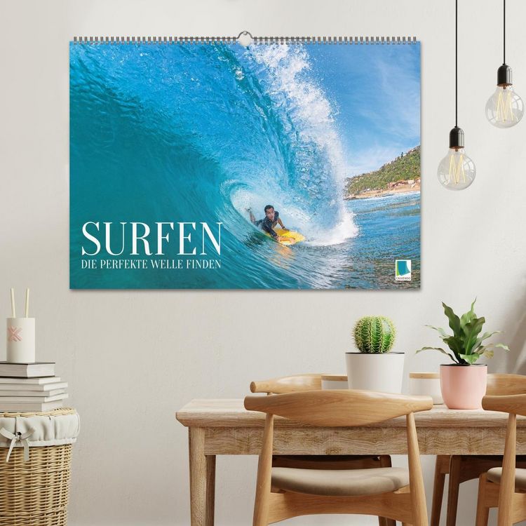 Produktbild: Surfen: Die perfekte Welle finden - Edition Funsport (Wandkalender 2026 DIN A2 quer), CALVENDO Monatskalender