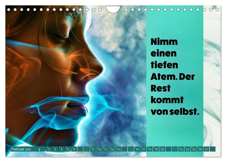 Produktbild: Im Flow des Atems - Energie des Lebens (Wandkalender 2026 DIN A4 quer), CALVENDO Monatskalender