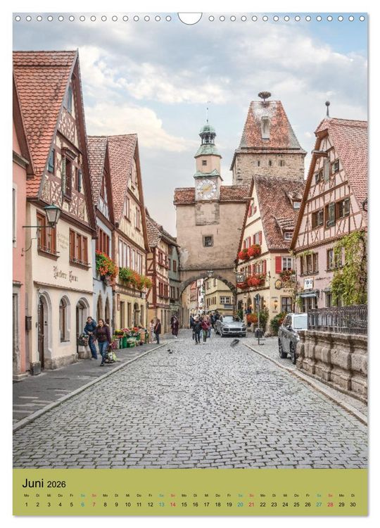 Produktbild: Rothenburg ob der Tauber (Wandkalender 2026 DIN A3 hoch), CALVENDO Monatskalender