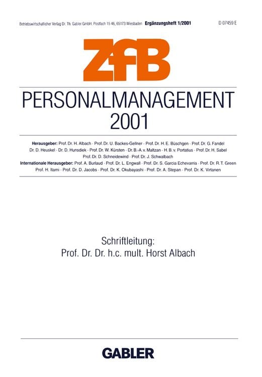 Produktbild: Personalmanagement 2001