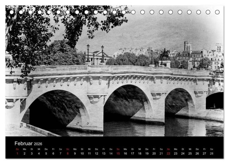 Produktbild: Streifzug durch Paris (Tischkalender 2026 DIN A5 quer), CALVENDO Monatskalender