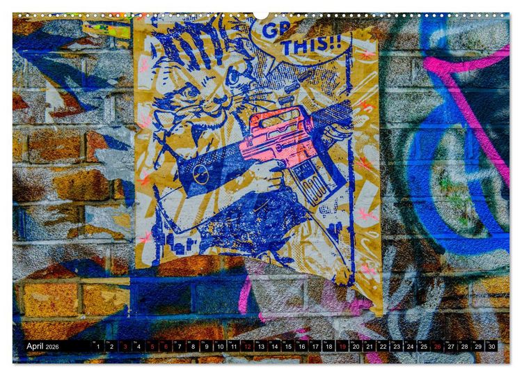 Produktbild: Street art London Michael Jaster (Wandkalender 2026 DIN A2 quer), CALVENDO Monatskalender