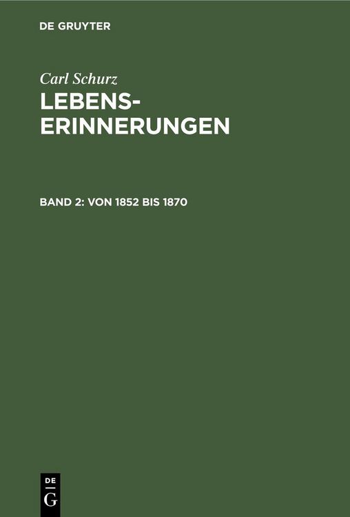 Produktbild: Von 1852 bis 1870