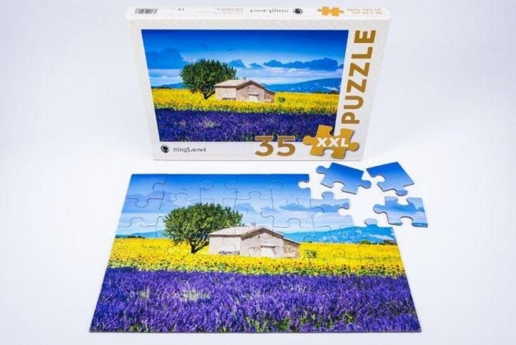 Produktbild: Demenz-Puzzle: Provence. Das Demenz-Puzzle-Spiel mit 35 Puzzle-Teilen im XXL-Format