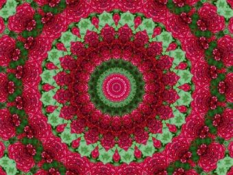 Produktbild: CALVENDO Puzzle Blumen Mandala - Kaleidoskop | 1000 Teile Lege-Gr&ouml;&szlig;e 64x48cm Foto-Puzzle f&uuml;r gl&uuml;ckliche Stunden