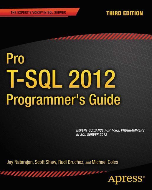 Produktbild: Pro T-SQL 2012 Programmer's Guide
