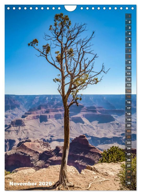 Produktbild: GRAND CANYON Imposante Aussichten (Wandkalender 2026 DIN A4 hoch), CALVENDO Monatskalender