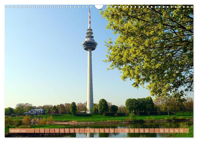 Produktbild: Mannheim - Stadt im Quadrat (Wandkalender 2026 DIN A3 quer), CALVENDO Monatskalender
