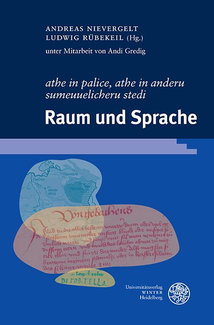 Produktbild: &sbquo;athe in palice, athe in anderu sumeuuelicheru stedi&lsquo;. Raum und Sprache