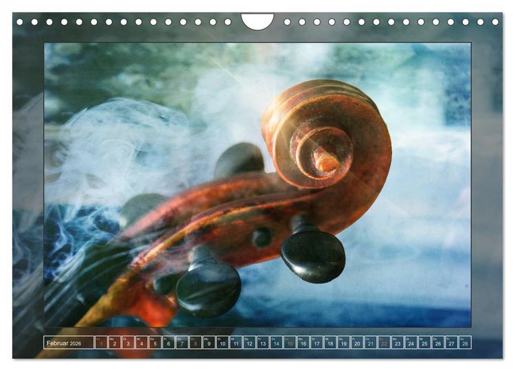 Produktbild: Instrumententr&auml;ume - Die Geige (Wandkalender 2026 DIN A4 quer), CALVENDO Monatskalender