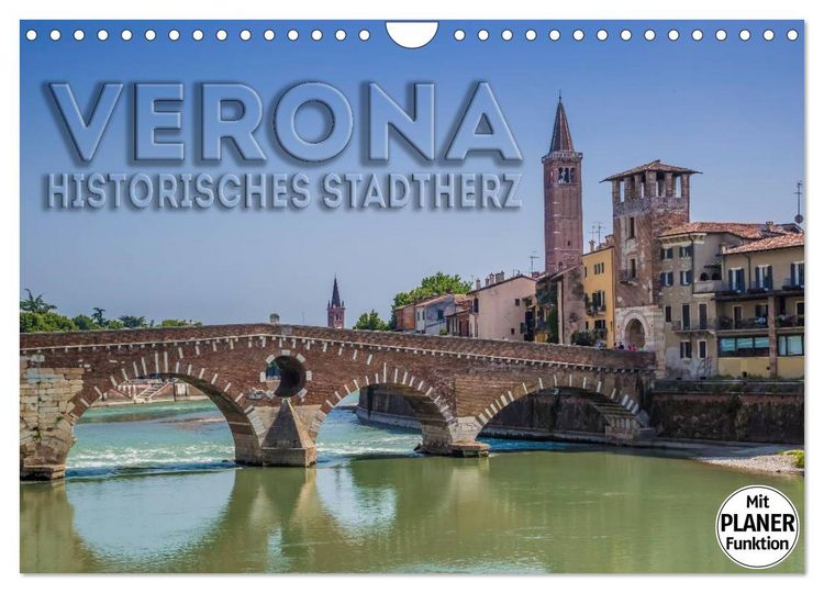 Produktbild: VERONA Historisches Stadtherz (Wandkalender 2026 DIN A4 quer), CALVENDO Monatskalender