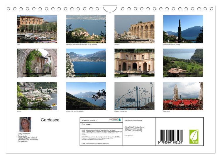 Produktbild: Gardasee (Wandkalender 2026 DIN A4 quer), CALVENDO Monatskalender
