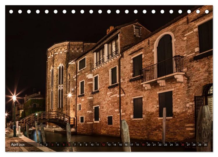 Produktbild: Leuchtendes Venedig (Tischkalender 2026 DIN A5 quer), CALVENDO Monatskalender