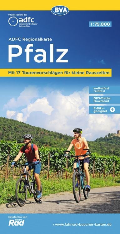 Produktbild: BVA ADFC Regionalkarte Pfalz 1:75.000