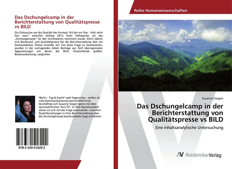 Produktbild: Das Dschungelcamp in der Berichterstattung von Qualit&auml;tspresse vs BILD